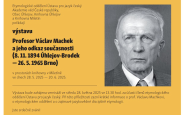 Výstava profesor Václav Machek