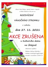 Rozsvícení vánočního stromku Úhlejov